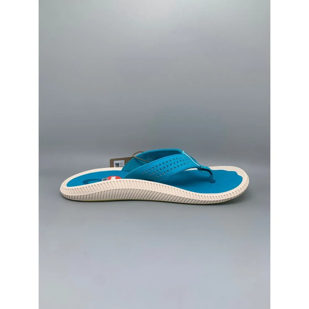 OluKai Ulele Tropic Blue Flip Flop Sandals 10435-3X3X Men's Sz 9 NEW!